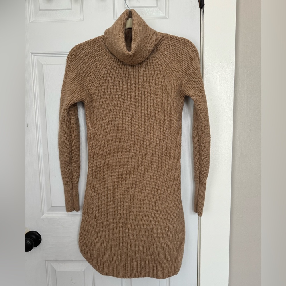Aritzia Wilfred Free Bianca Oatmeal Tan Merino Wool Sweater Dress XS